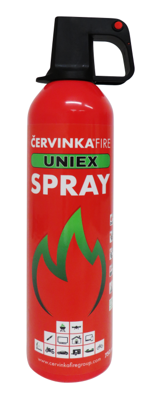 Hasicí sprej UNIEX 750ml hašení lithiových baterií