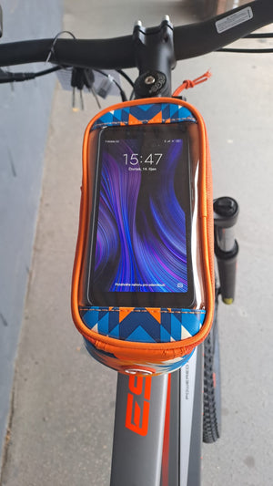 Pouzdro Roswheel pro mobilní telefon na kolo oranžová - výprodej